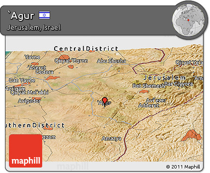 Satellite Panoramic Map of `Agur
