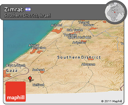 Satellite Panoramic Map of Zimrat