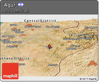 Satellite Panoramic Map of `Agur