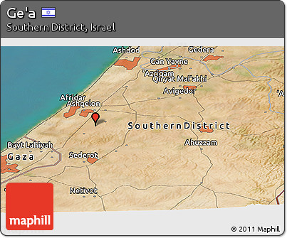 Satellite Panoramic Map of Ge'a
