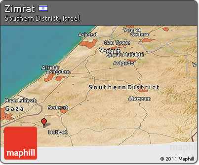Satellite Panoramic Map of Zimrat