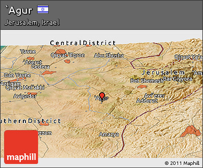 Satellite Panoramic Map of `Agur