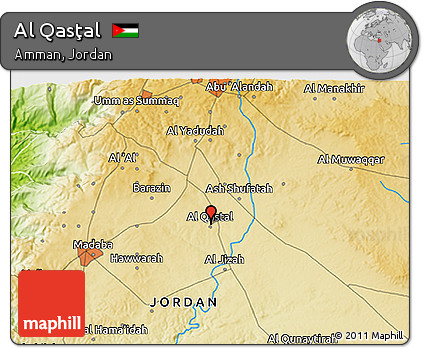 Physical 3D Map of Al Qasţal