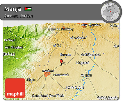 Physical 3D Map of Manjā