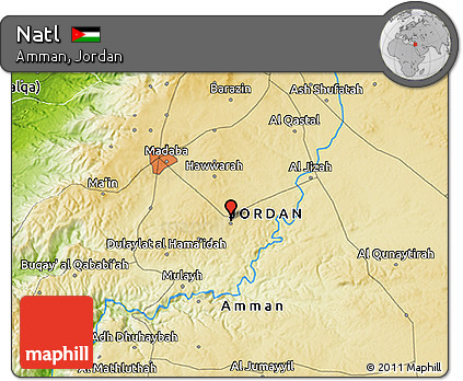 Physical 3D Map of Natl