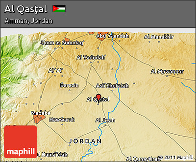 Physical 3D Map of Al Qasţal
