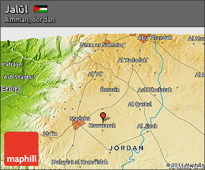 Physical 3D Map of Jalūl