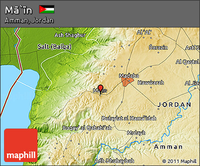 Physical 3D Map of Mā`īn