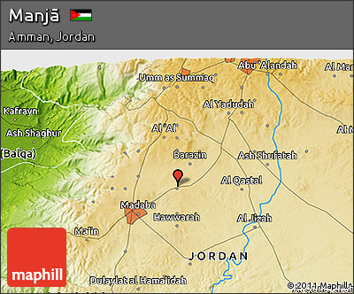 Physical 3D Map of Manjā