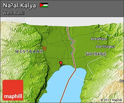 Physical 3D Map of Naẖal Kalya