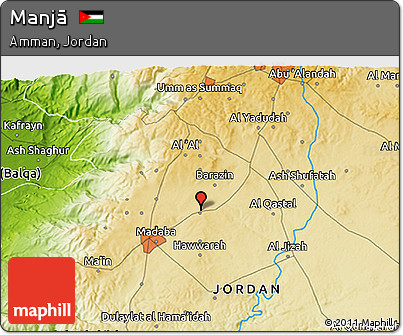 Physical 3D Map of Manjā