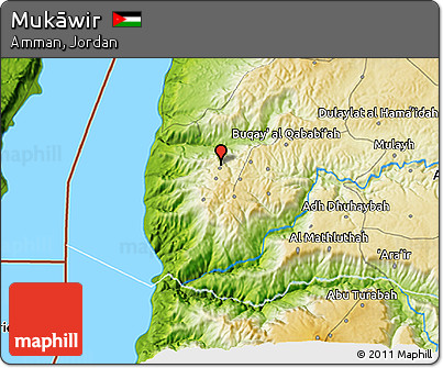 Physical 3D Map of Mukāwir