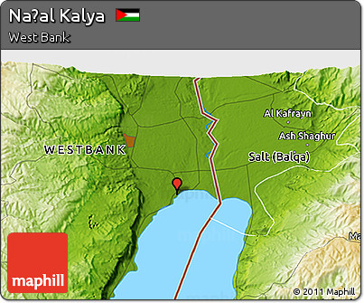 Physical 3D Map of Naẖal Kalya