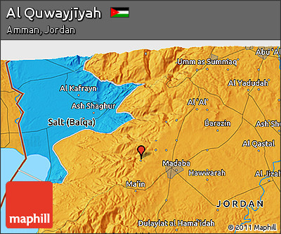 Political 3D Map of Al Quwayjīyah