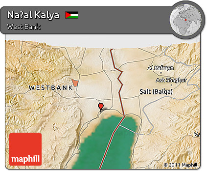 Satellite 3D Map of Naẖal Kalya