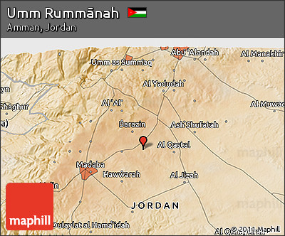 Satellite 3D Map of Umm Rummānah