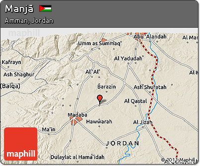 Shaded Relief 3D Map of Manjā