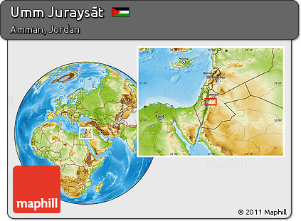 Physical Location Map of Umm Juraysāt