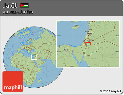 Savanna Style Location Map of Jalūl