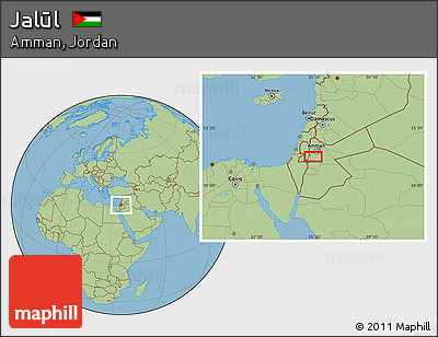 Savanna Style Location Map of Jalūl