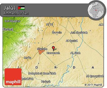 Physical Map of Jalūl