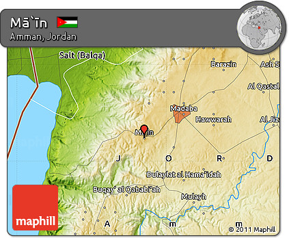 Physical Map of Mā`īn