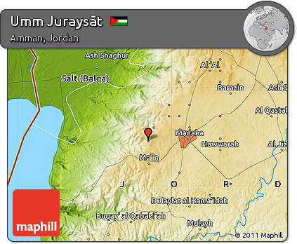 Physical Map of Umm Juraysāt