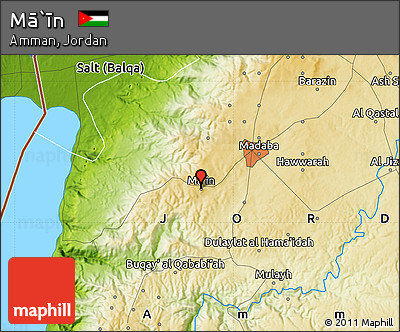 Physical Map of Mā`īn