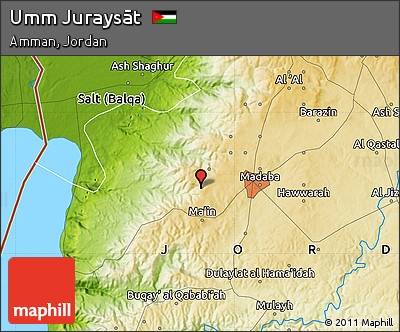 Physical Map of Umm Juraysāt