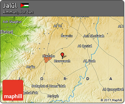 Physical Map of Jalūl