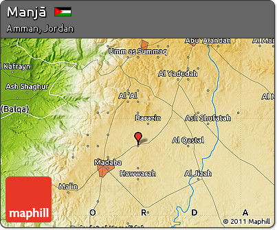 Physical Map of Manjā