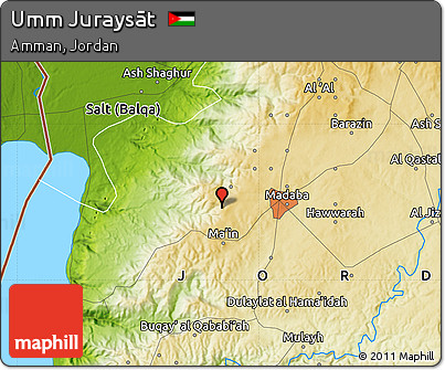 Physical Map of Umm Juraysāt