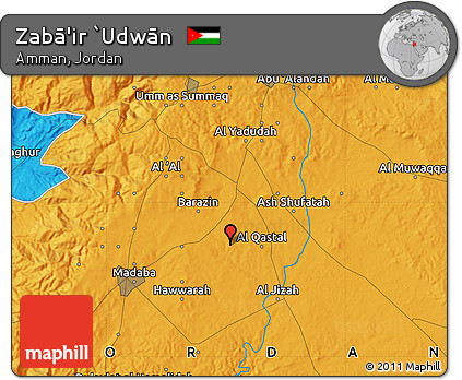 Political Map of Zabā'ir `Udwān