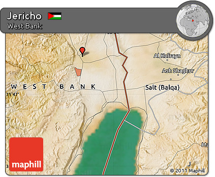 Satellite Map of Jericho