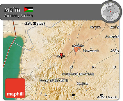 Satellite Map of Mā`īn