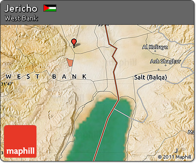 Satellite Map of Jericho