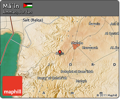 Satellite Map of Mā`īn