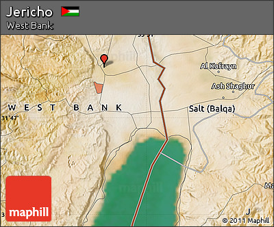 Satellite Map of Jericho