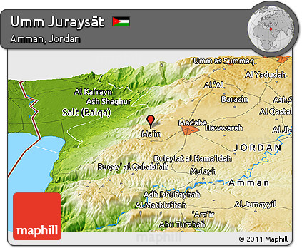 Physical Panoramic Map of Umm Juraysāt