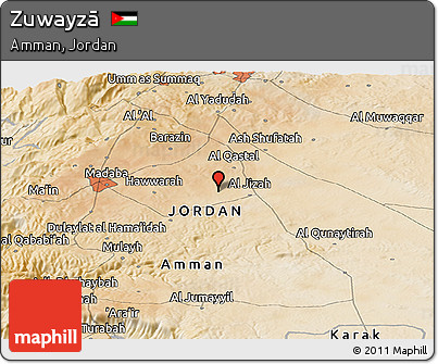 Satellite Panoramic Map of Zuwayzā