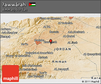 Satellite Panoramic Map of Ḩawwārah
