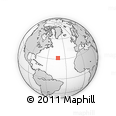 Outline Map of the Area around 31° 39' 38" N, 42° 25' 29" W, rectangular outline