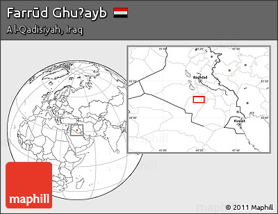 Blank Location Map of Farrūd Ghuḑayb
