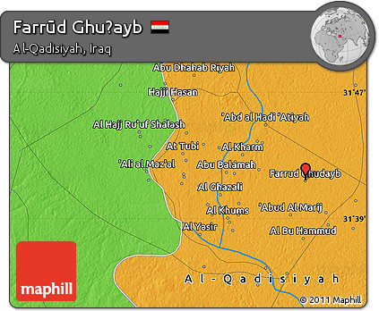 Political Map of Farrūd Ghuḑayb