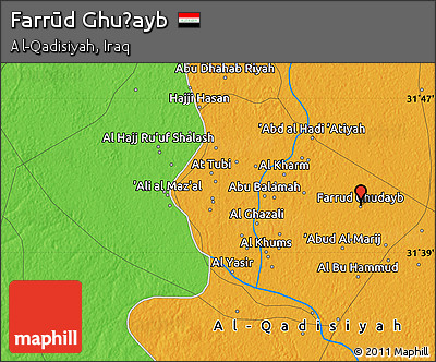 Political Map of Farrūd Ghuḑayb
