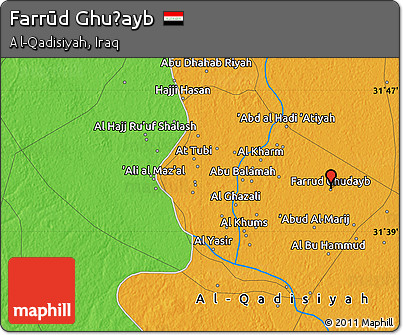 Political Map of Farrūd Ghuḑayb
