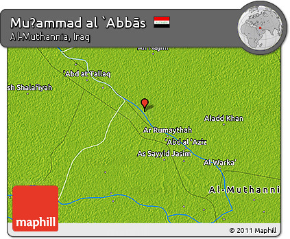 Physical 3D Map of Muḩammad Al `Abbās