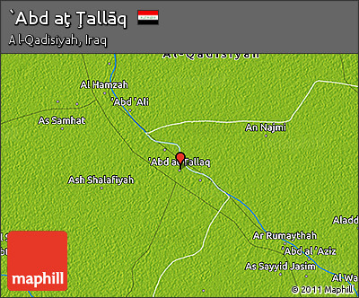 Physical 3D Map of `Abd Aţ Ţallāq