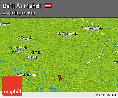 Physical 3D Map of Bā'ij Āl Mahdī