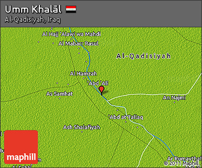 Physical 3D Map of Umm Khalāl